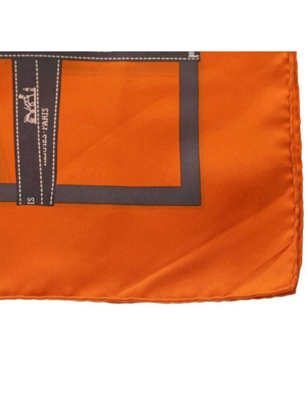 ★SOLD★ Hermes Carre 90 Scarf Bolduc Silk Orange - Picture 3 of 6